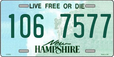NH license plate 1067577