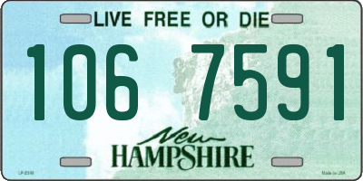 NH license plate 1067591