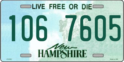NH license plate 1067605