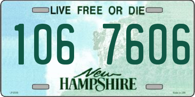 NH license plate 1067606