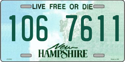 NH license plate 1067611