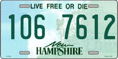 NH license plate 1067612