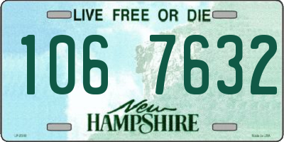 NH license plate 1067632