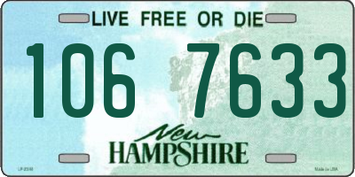 NH license plate 1067633