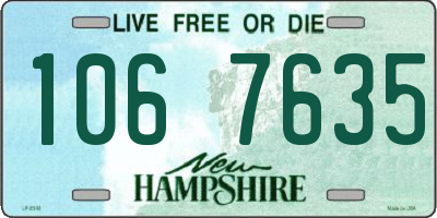 NH license plate 1067635