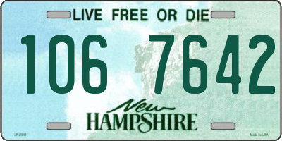 NH license plate 1067642