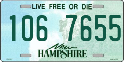 NH license plate 1067655