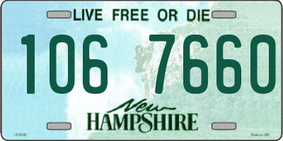 NH license plate 1067660