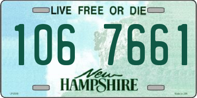 NH license plate 1067661