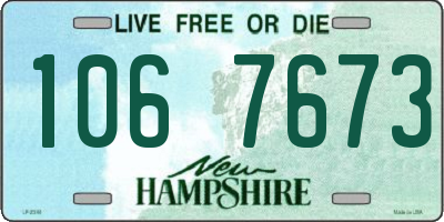 NH license plate 1067673