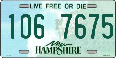 NH license plate 1067675