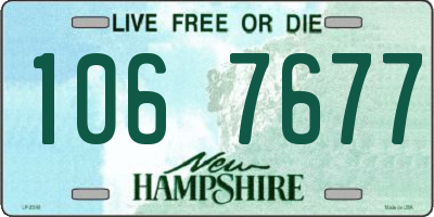 NH license plate 1067677