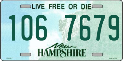 NH license plate 1067679