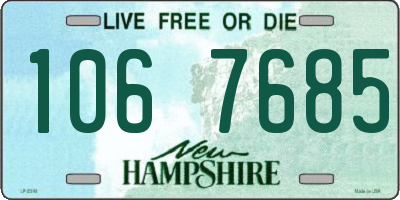 NH license plate 1067685