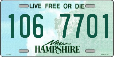 NH license plate 1067701