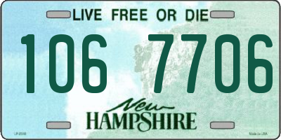 NH license plate 1067706