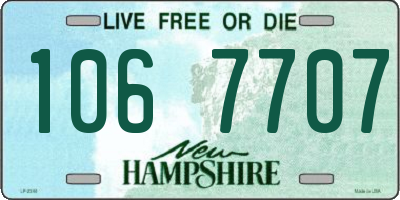 NH license plate 1067707