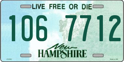 NH license plate 1067712