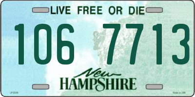 NH license plate 1067713