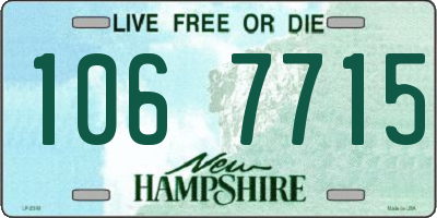 NH license plate 1067715