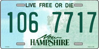 NH license plate 1067717