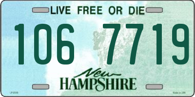 NH license plate 1067719
