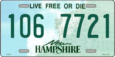NH license plate 1067721