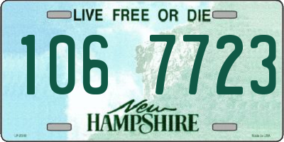 NH license plate 1067723