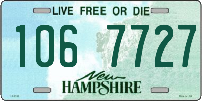 NH license plate 1067727