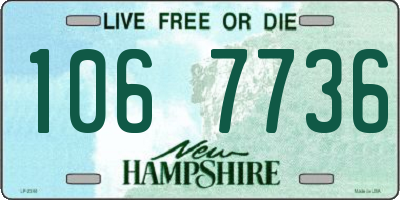 NH license plate 1067736