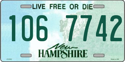 NH license plate 1067742