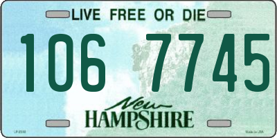 NH license plate 1067745