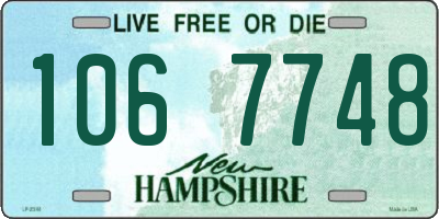 NH license plate 1067748