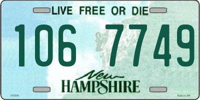 NH license plate 1067749