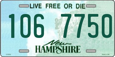 NH license plate 1067750