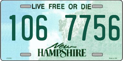NH license plate 1067756