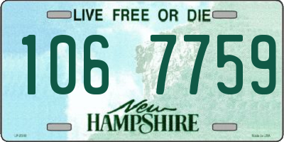 NH license plate 1067759