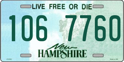 NH license plate 1067760