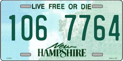 NH license plate 1067764