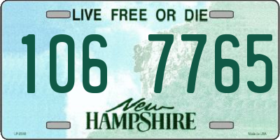 NH license plate 1067765