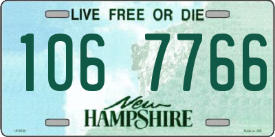 NH license plate 1067766
