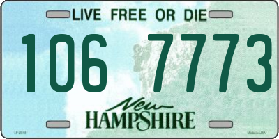 NH license plate 1067773