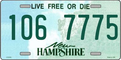 NH license plate 1067775