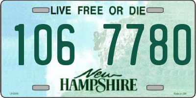 NH license plate 1067780