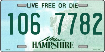 NH license plate 1067782