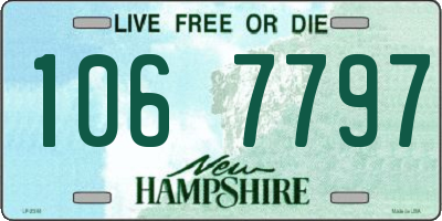 NH license plate 1067797