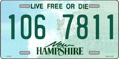 NH license plate 1067811