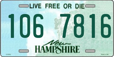 NH license plate 1067816