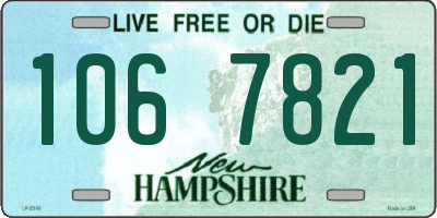 NH license plate 1067821