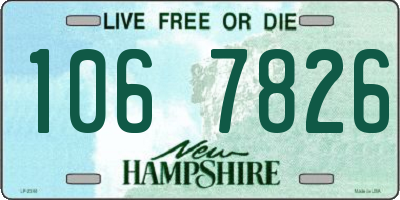 NH license plate 1067826